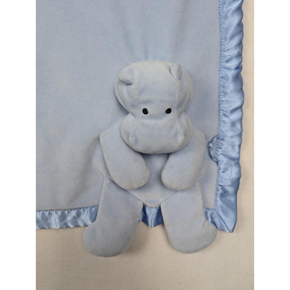 Flatso Blue Hippo Lovey Roll Up Blanket North American Bear Co Stuffed Animal